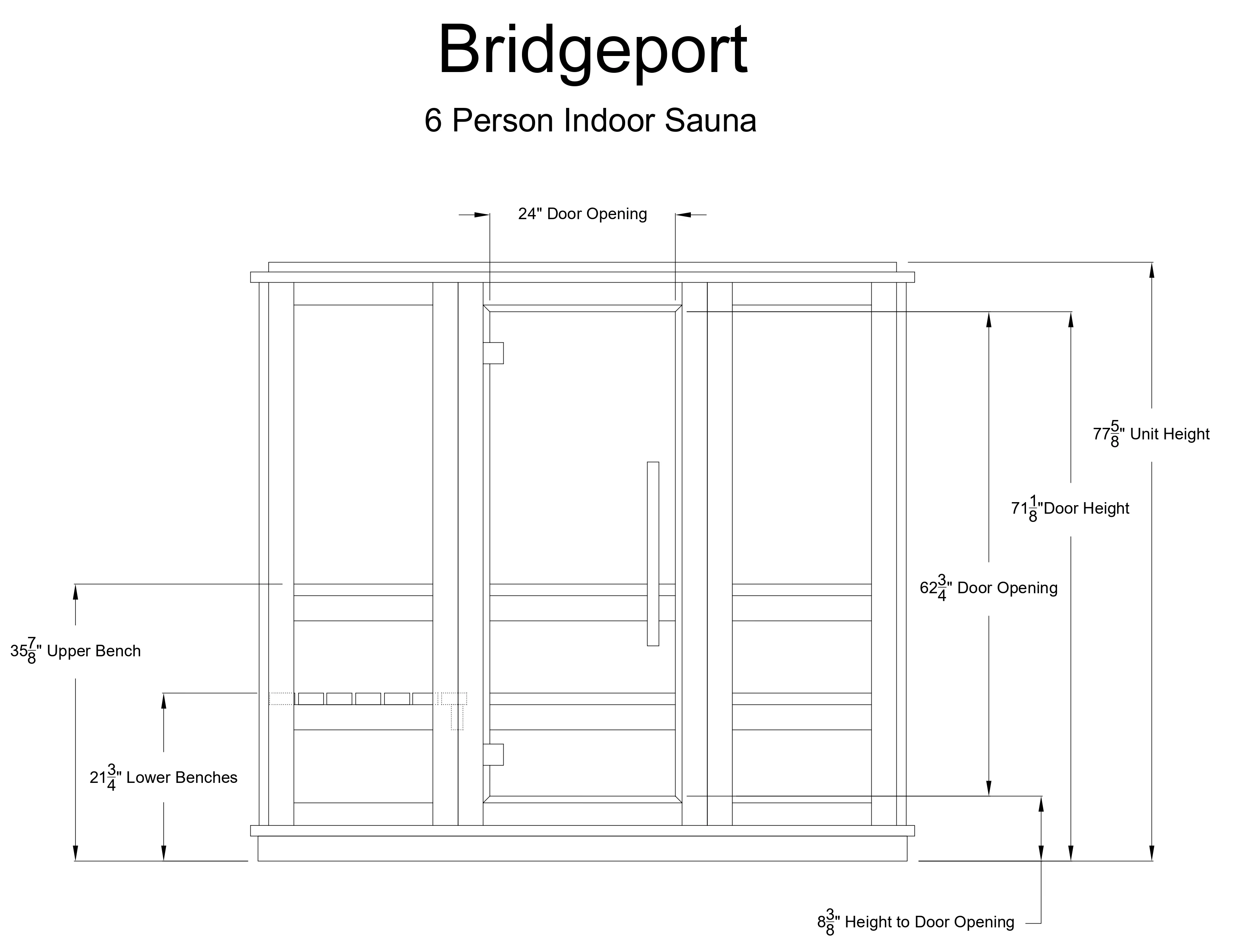 Bridgeport 6 Person Indoor Sauna - Image 13