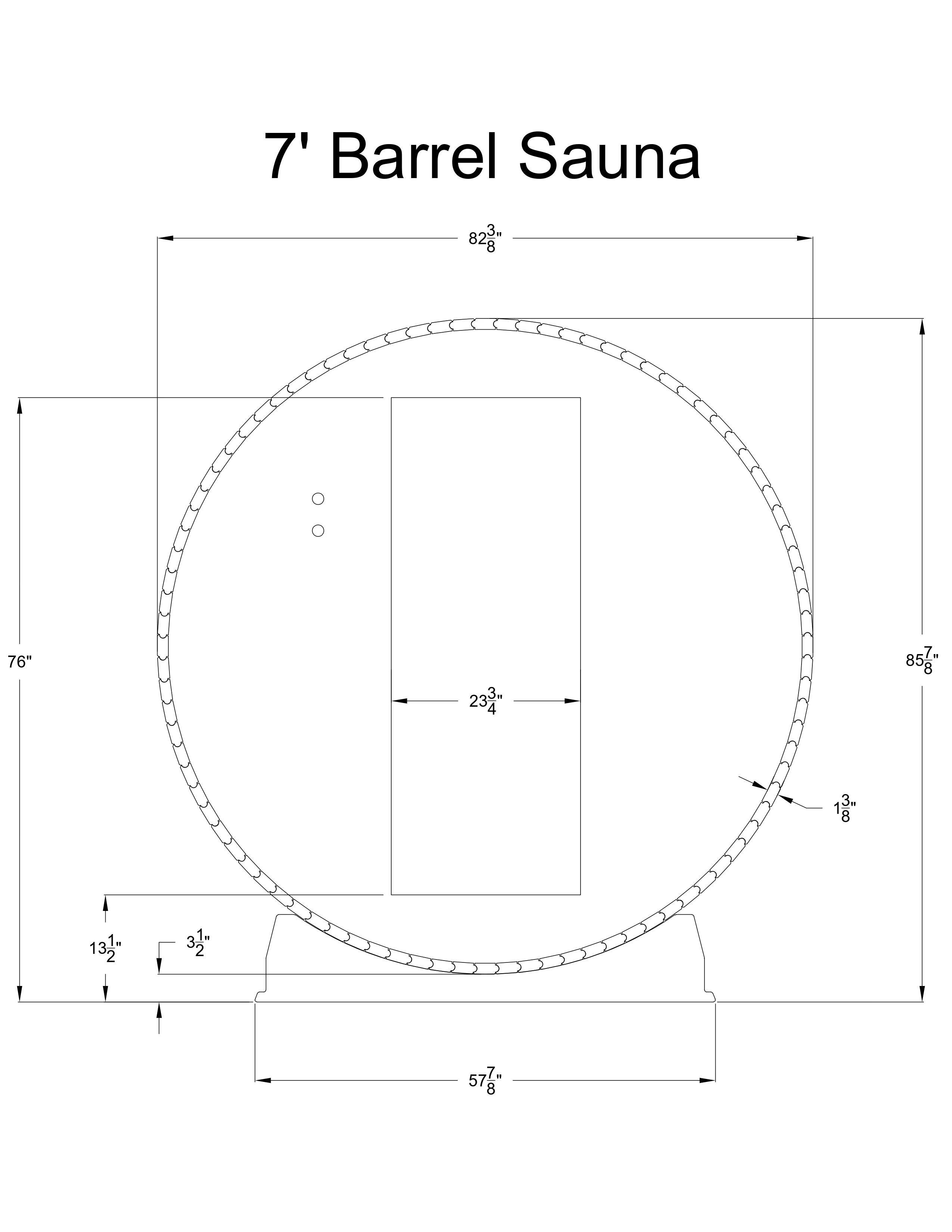 Grandview 4-6 Person Canopy Barrel Sauna - Image 13