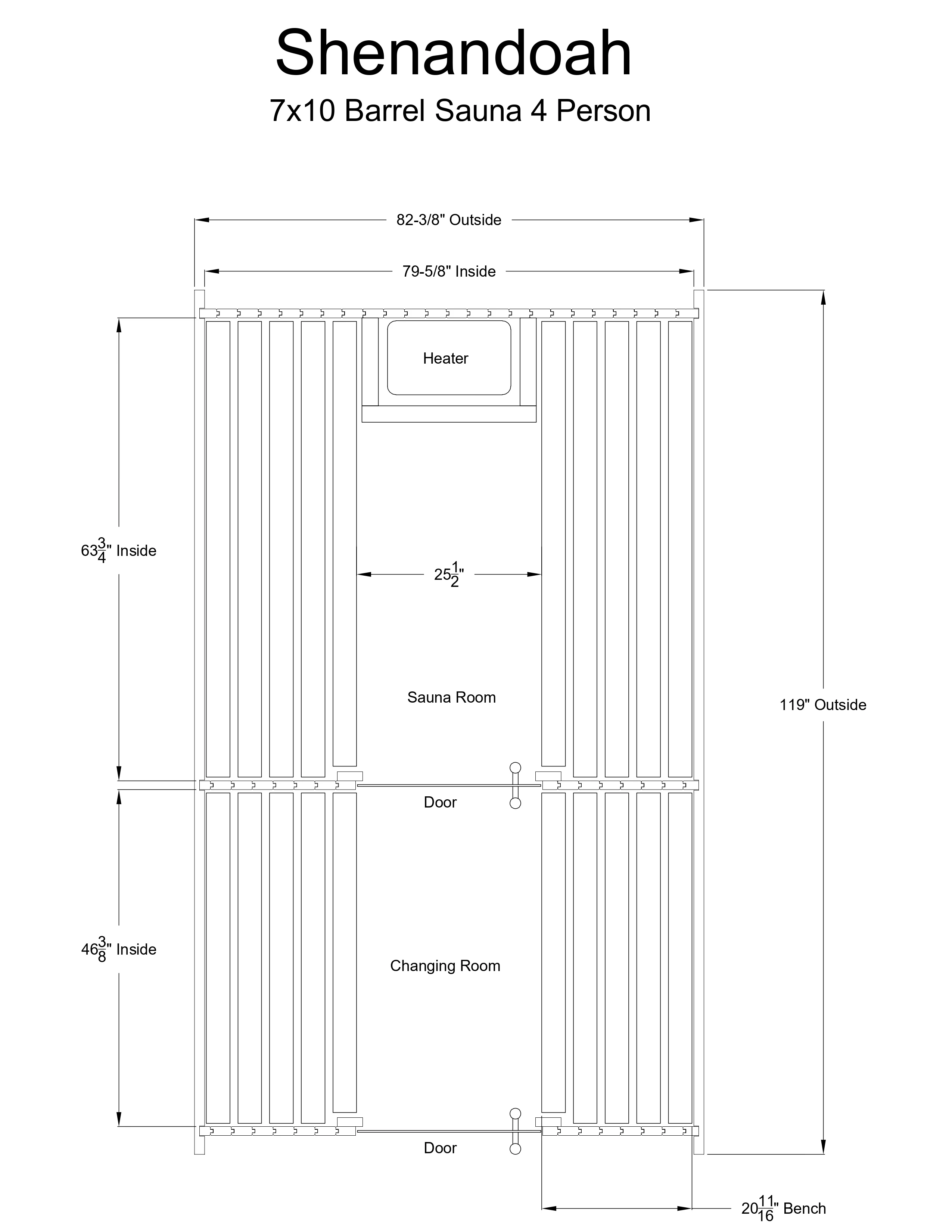 Shenandoah 4 Person Barrel Sauna - Image 14