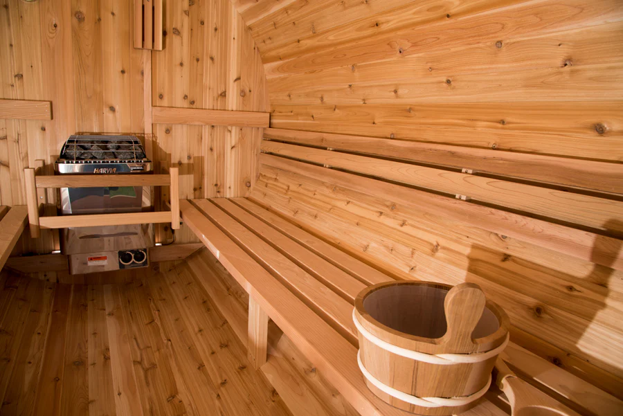 Vienna 2 Person Canopy Barrel Sauna - Image 5